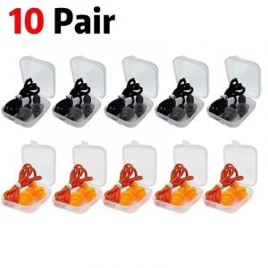 Euty-Bouchons D'oreille Filaires Bouchons D'oreilles En Silicone Réutilisables Avec Écouteurs À Bande De Ficelle Pour Dormir Étudier Natation Embouts Antibruit-10 Pair Mixed 03 - Neuf