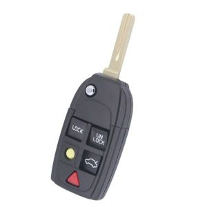 &Eacute;tui de cl&eacute; de voiture noir Volvo &agrave; 5 boutons - Neuf