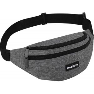 TRAHOO-Sac Banane de Randonn&eacute;e Homme & Femme, 32x15x9cm avec Ceinture Ajustable 120cm, Tissu Imperm&eacute;able, Id&eacute;al pour Sport et Voyage - Neuf