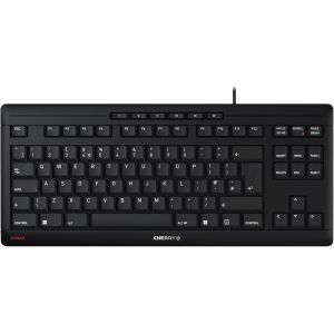 Stream Keyboard Tkl, Clavier Mécanique Filaire Sans Pavé Numérique, Disposition Uk (Qwerty), Frappe Silencieuse, Sensation De Frappe Unique, Noir - Neuf