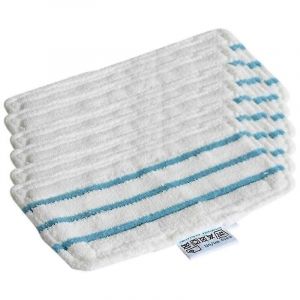 6pcs Mop Pads Pour Black Decker Vadrouille À Vapeur Fsm1610 Fsm1630 Lavable Et Réutilisable Moppin De Remplacement - Neuf