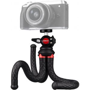 Tr&eacute;pied pour cam&eacute;ra Sauvage,Mini Trepied de Voyage Tr&eacute;pied Photo Flexible Petit tr&eacute;pied &agrave; Main Octopus Tr&eacute;pied pour Appareil Photo Cam&eacute;scope Lumi&egrave;re Webcam Tripode - Neuf