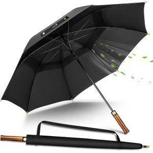 Grand Parapluie de Golf M/L/XL/XXL Parapluies de Golf Grande Taille 2-4 Personnes Anti Tempete Extra Large Automatique Umbrella Golf Double Canop&eacute;e De Homme Femme - Neuf