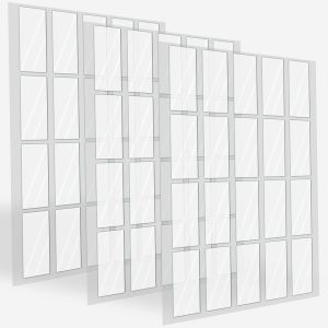 Lot De 60 Bandes Adh&eacute;sives Double Face Tr&egrave;s R&eacute;sistantes-25 Mm X 50 Mm- S-Lavables-Imperm&eacute;ables-Pour Une Utilisation En Int&eacute;rieur Et En Ext&eacute;rieur - Neuf