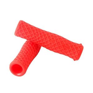 Poignées De Guidon De Vélo Ergonomiques Et Antidérapantes En Silicone ¿ Durables, Confortables Et Polyvalentes Pour Tous Types De Vélos ¿ Rouge - Neuf