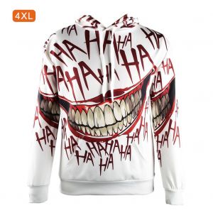 Sweat A Capuche Unisexe D'exterieur, Lettres Sanglantes, Motif Dents, Sweat-Shirt D'halloween, Athletique Et Decontracte (4xl) - Neuf