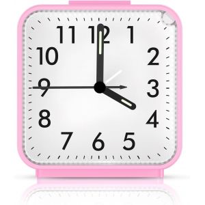 COPF-Réveil Matin,Réveil Silencieux,Rose - Neuf