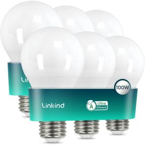 Ampoule Led E27 Classe &Eacute;nerg&eacute;tique A 806lm, 3,8w=60w, Blanc Neutre 4000k, 50000h Dur&eacute;e De Vie, Non Dimmable, Ampule A60 Edison, Angle 220&deg;, Mat, Lot De 3 - Neuf