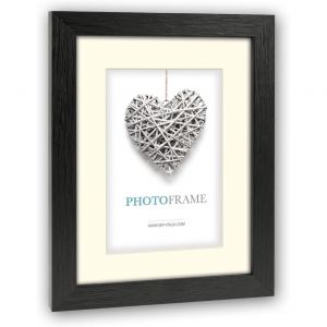 ZEP Cadre Photo Regent 5 Passepartout 9x13/13x18 Bois Noir - Neuf