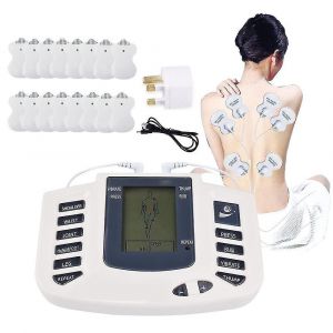 Appareil De Massage &Eacute;lectrique Tens (Stimulateur Musculaire &Agrave; Impulsions) Pour La Physioth&eacute;rapie Et Le Soulagement De La Douleur, Avec 16 &Eacute;lectrodes. - Neuf