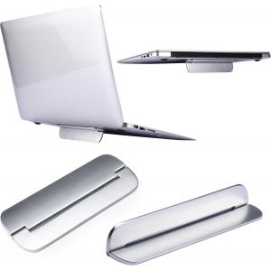 Support Invisible Portable pour Ordinateur Portable-Hauteur réglable,flottabilité Stable,Coussinets antidérapants-Accessoires pour Bureau-Argent - Neuf