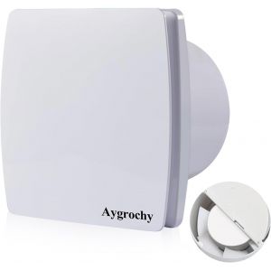 YEMAESRE-Ventilateur Extracteur D'Air Silencieux 150Mm, Extracteur Salle De Bain Au Plafond Et Montage Mural Avec Clapet Anti-Retour Pour Wc, Cuisine, Fenêtre Loft Et Cave - Neuf