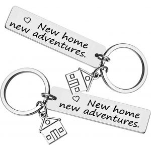 KAL-Lac Porte Clef Maison - Idée Cadeau Crémaillère - Cadeaux Couple Anniversaire Pour Homme Et Femme (Métal) - Neuf