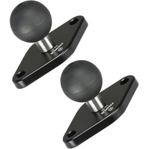 VornixorSarlshop-base de montage en forme de losange avec bille d'un pouce, compatible avec les bras &agrave; double douille de taille B de RAM Mounts, norme AMPS. La distance entre les trous de montage est - Neuf