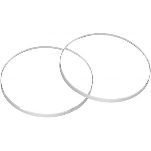 Kal-2pcs Verre De Montre En Cristal 20,5mm Dia 1,0mm Bord Biseauté Plat Rond Verre Ultra-Clair Visage De Montre En Verre Cristaux Len Miroir De Cadran Pièces Rechange Pour Réparation - Neuf