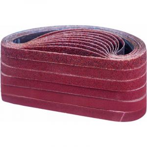 60 pièces Bande Abrasive 13 x 457 mm,Ensemble de Bandes Abrasives(10 x grain 40/60/80/120/180/240 chacun) pour Ponceuses à Bande, compatible avec Black&Decker Power Lime - Neuf