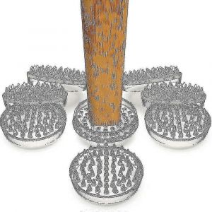 16 Paquets De Gobelets À Roulettes À Pointes Robustes Pour Tapis,Protecteurs De Meubles En Plastique Avec Base Antidérapante - Neuf