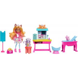 KAL-Coffret De Jeu Bêtes Citadine, Cabinet Du Docteur Chat Avec Poupée, Figurine De Chat, Meubles Et Accessoires, Jouet Enfant, Dès 3 Ans, Hlh22 - Neuf