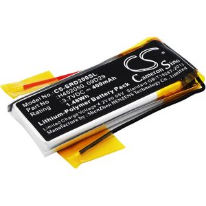 MEVRONISSHOP-TECHTEK Batterie 400mAh Compatible avec Scala Rider Freecom 2, Rider TeamSet Pro, Scala Rider Multiset Q2, Scala Q2, Solo, TeamSet, pour Cardo Freecom 4+, Pro, Rider Solo, FBA - Neuf