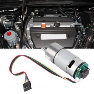 Grand moteur a engrenages de torsion avec encodeur 6 V, reducteur de vitesse (vitesse 5) - Neuf