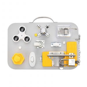 Planche d'activités pour tout-petits, jouet d'apprentissage interactif pour la motricité fine, cadeau éducatif pour bébé - Neuf