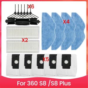 Ensemble de 18 brosses d'aspirateur, sac &agrave; poussi&egrave;re, filtre et chiffon de nettoyage pour aspirateur 360 S8 S8 Plus - Neuf