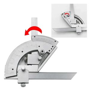 R&egrave;gle D'angle &Agrave; Vernier De 0 &Agrave; 320 Degr&eacute;s Avec Bo&icirc;te De Rangement - Neuf