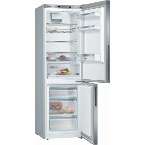 Bosch - Réfrigérateur combiné 60cm 308l metal look KGE36ALCA - Neuf