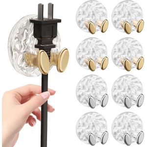 CMJAAGUR-8 Pi&egrave;ces Crochet Adh&eacute;sif,Supports De Pr Autocollants Sans Per&ccedil;age,Crochet Adh&eacute;sif Porte Manteau Enfant Pour La Chambre Cuisine Salle De Bains, Le Bureau Et Les Pr S (Or+Argent)[M1513] - Neuf