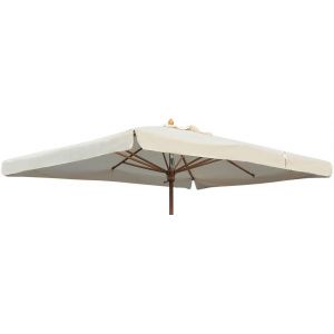 Ulteronixshop-Toile De Rechange Pour Parasol De Jardin Avec Poteau Central 300 G/M&sup2; Imperm&eacute;able New 2023 Avec Poches Renforc&eacute;es 6 Ou 8 Lattes Sup&eacute;rieures De Couverture En Tissu Avec Airvent (Mt 3x3) - Neuf