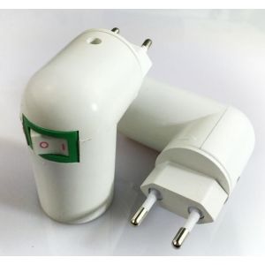 Pack de 2 E27 avec Interrupteur sans Fil, Ampoule LED E27 de Base, de Démarrage Rapide de la Douille en Plastique, pour le Garage de la Lampe - Neuf