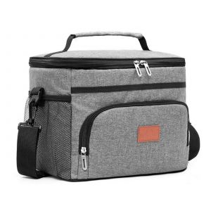Sac Isotherme 15 L Pour Pique-Nique Et Voyages, Gris - Neuf
