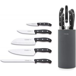 Checarzhn--No1-28012 Lot De Couteaux De Cuisine Noir - Neuf