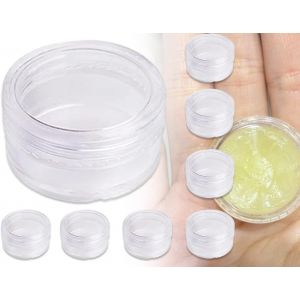 8 Pcs 5 G Transparent Cream Jars Empty Small Jars With Lids Plastic Cosmetic Sample Jars Sample Containers - Neuf
