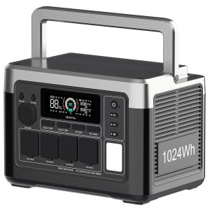 OUKITEL P1000 PLUS Centrale &eacute;lectrique portable, g&eacute;n&eacute;rateur solaire 1800W 1024Wh avec batterie LiFePO4, charge rapide, contr&ocirc;le intelligent par application pour l'ext&eacute;rieur, le camping-car - Neuf