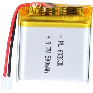 Batterie Li-Po lithium-ion 3,7 V 500 mAh 603030 avec connecteur 2P pH avec grille de 2,0 mm - Neuf