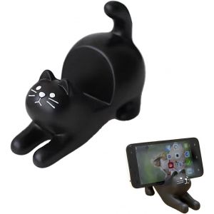 Jgd-Support T&eacute;l&eacute;phone Animalier Portable Mignon Pour Chat Et Animal De Compagnie, Permet De Se Concentrer Sur La D&eacute;gustation Des Aliments - Neuf