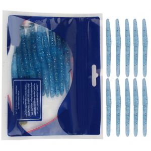 Lot De 10 Leurres De Peche En Silicone Souples Et Flottants, 10 Cm/4 G (Bleu H) - Neuf