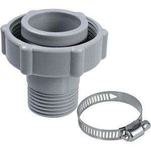 Raccord Vidange Piscine,2pcs Valve Vidange,Connecteur de Raccord de Vidange de Piscine,Id1,5 Pouce,Od1,0 Pouce,Filetage Intérieur 3/4 Pouce,Adapté aux Connexions de Vidange de Piscine Hors Sol - Neuf