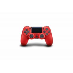 Manette PS4 de remplacement sans fil Bluetooth rouge compatible avec Dualshock 4 V2 - Neuf
