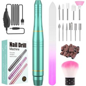 KALANKA-Ponceuse pour Ongles Professionnelle, 11 en 1 Lime a Ongle Electrique Silencieuse, Ponceuse pour ongles manucure machine 20000RPM Puissante et Portable Kit de Manucure Pédicure pour Salon et - Neuf