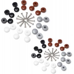 48 Pi&egrave;ces Bouchon &Agrave; Vis En Plastique, Cache Vis &Agrave; Charni&egrave;re Pour Les Vis, Capuchon Vis &Agrave; Charni&egrave;re En Plastique, Avec Cache Tete Cache Rivet, Cache-Vis &Agrave; Charni&egrave;re En Plastique Plier Les - Neuf