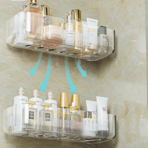 Lot De 2 Etag&egrave;re Douche,Panier De Douche &Eacute;tag&egrave;re De Salle De Bain Sans Per&ccedil;age, &Eacute;tag&egrave;res Murales De Salle De Bain,Pour Salle De Bain/Cuisine[Chu10502144] - Neuf