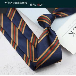 Cravate Gravatas Mode En Gros Tissé 8 Cm Rayé Cravate Accessoires De Mariage Bleu Homme Point Ajustement Groupe Fête Bureau Cravates--11 - Neuf