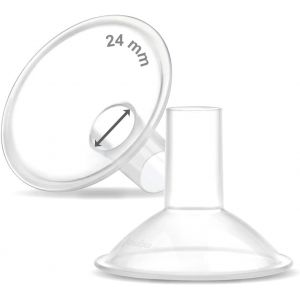 Myfit Crater Series 24 Mm Lot De 2 Protections De Poitrine En Deux Parties Compatibles Avec Les Tire-Lait Medela Long Tunnel Pour Elasitc - Neuf