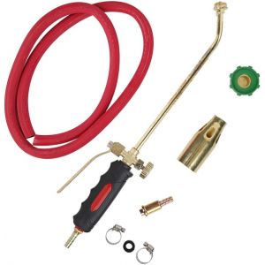 JEXNOVASHOP-Kit de Chalumeau au, Br&ucirc;leur de Gaz avec Tuyau, Br&ucirc;leur de Toiture, Chalumeau pour la Cuisson et la D&eacute;cong&eacute;lation, Barbecue, Fonte de Neige - Neuf