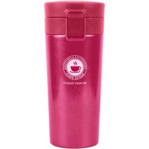 Eryi-Mug Isotherme Thermos Voyage Café Yoga Bouteille D'eau Isotherme Thermos Acier Inoxydable Inox À Double Paroi Étanche Tumbler Tasse À Café Bpa-Free (Rose) - Neuf