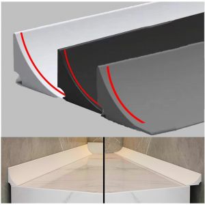 Barre De Seuil De Douche Barrage D'eau,Seuil De Douche,Barriere De Douche Anti Débordement,Barrière Eau Douche,Barrière De Douche,Joint Porte Douche,Pour Cuisine,Salle De Bain,Blanc 2m - Neuf