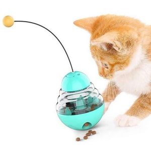 Distributeur De Friandises Interactif Pour Animaux De Compagnie - Jouet Puzzle Amusant Pour Chiens Et Chats, Alimentation Stimulante Et Stimulante, Distributeur D'aliments Lent Réglable - Neuf