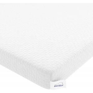 lbgwp60-Surmatelas En Mousse À Mémoire De Forme Pour Petit Lit Double, 7,6 Cm, Double Couche Extra Épaisse, Design Flexible Ventilé Avec Housse En Tricot Lavable Et Amovible, Soutien Des Douleurs - Neuf